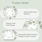 50 Pack Paper Placemats Disposable Green Floral Placemats 13.7 Inch Vintage Sage Green Flower Place Mats Chinoiserie Round Table Mats